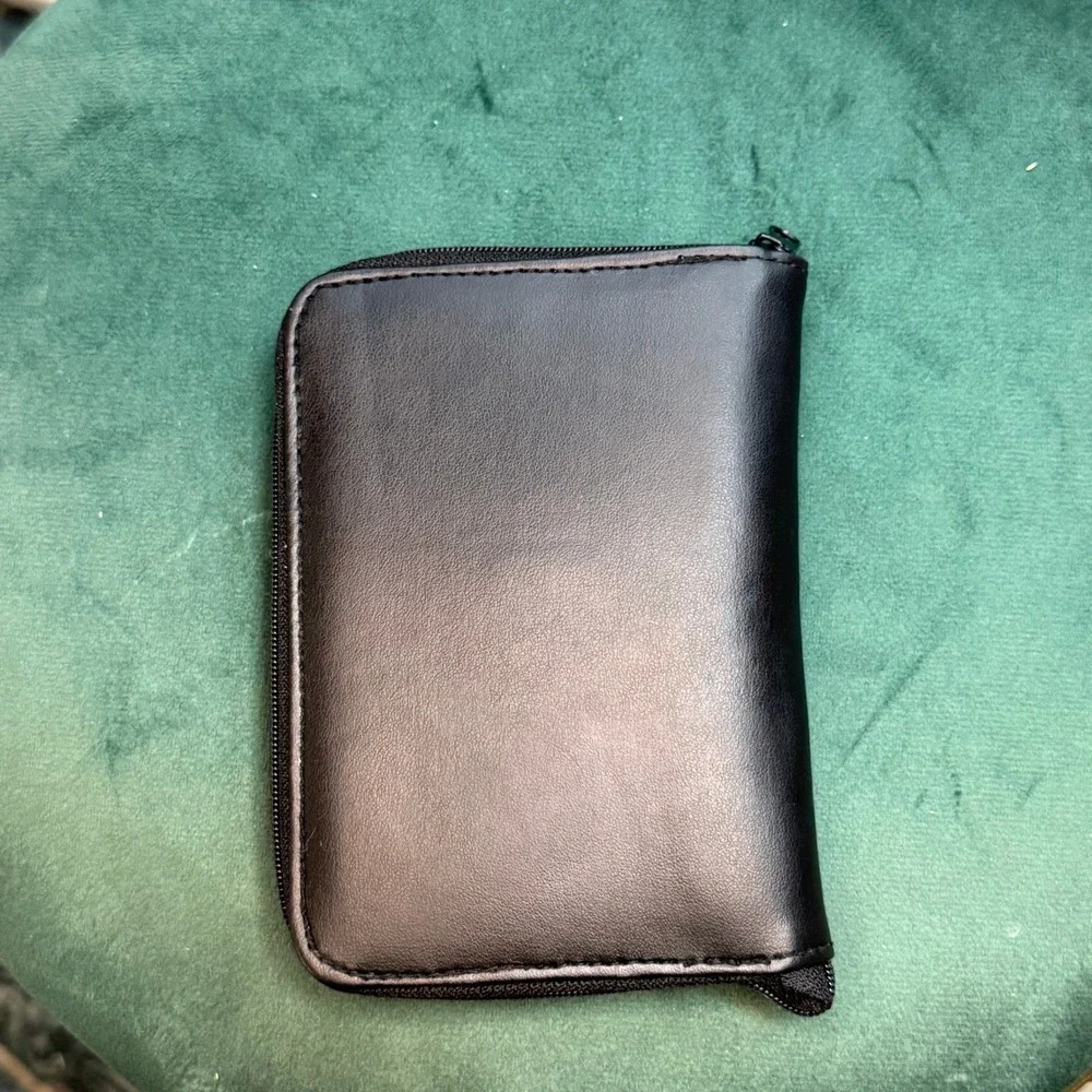 Samsonite Black Zip Around Travel Wallet Passport Organizer Holder